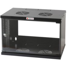 TECHly Wall Rack Cabinet 19 6U D450 Black...