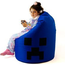 Go Gift Sako bag pouffe Minecraft blue XXL...