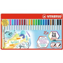 Stabilo Felt Tip Pen, Pen 68, brush, 25...