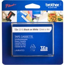 Тонер Brother TZE-231S BLACK/WHITE 12MM/4M...