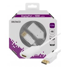 Deltaco DisplayPort - HDMI 2.0b kaabel, 4K...