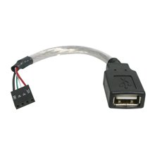 StarTech .com 6" USB A Female to Motherboard...