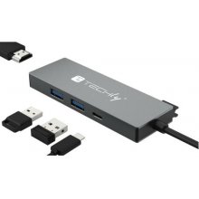 Techly IUSB32C-HUB4HPD laptop dock/port...