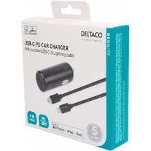Deltaco USB-C car charger 1x USB-C PD 20 W...
