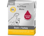 PLATINUM Menu - Dog - Duck & Turkey - 90g