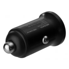 DELTACO 12/24 V USB car charger with dual...