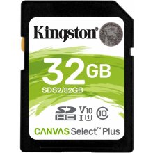 Mälukaart KINGSTON 32GB SDHC Canvas Select...