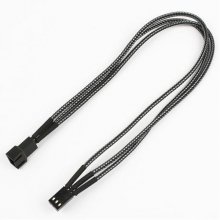Nanoxia Kabel PWM Y-Kabel, 30 cm, schwarz