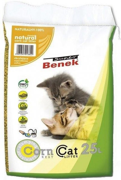 super benek corn cat litter