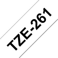 Brother TZE-261 label-making tape Black on...