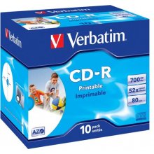 Verbatim CD-R AZO Wide Inkjet Printable 700...