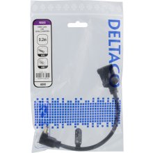 Deltaco Flexible HDMI adapter 0,2 m, angled...