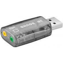 Goobay 2 x 3.5 mm, USB 2.0, Transparent