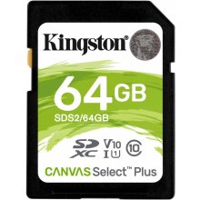 KINGSTON MEMORY SDXC 64GB C10/SDS2/64GB