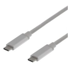 DELTACO USB-C to USB-C cable, 0.5m, 60W USB...