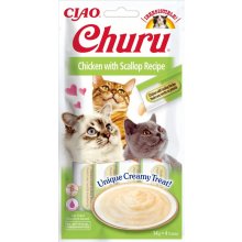 Churu cat treat with chicken and scallop...