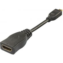 DELTACO Adapter HDMI-M - HDMI-F micro, 0.1m...