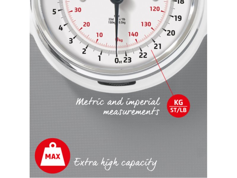 Salter Academy Professional Mechanical Scale (White and Gray)