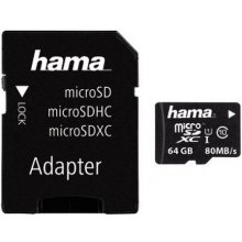 Mälukaart Hama microSDXC 64GB UHS-I Class 10