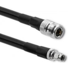 QOLTEC LMR400 coaxial cable N female, RP-SMA...