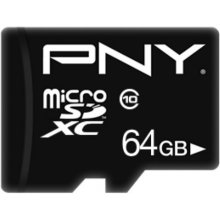 PNY MicroSDHC card 64GB P-SDU64G10PPL-GE