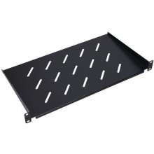 Extralink Shelf 1U 250mm Black 19", for wall...