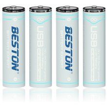 Rechargeable AA batteries with USB C...