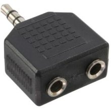 InLine Audio Adapter 3.5mm male / 2x 3.5mm...