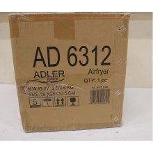 Adler SALE OUT. AD 6312 Airfryer Oven, 2,5...