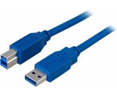 DELTACO USB 3.0 cable, Type A male - Type B...