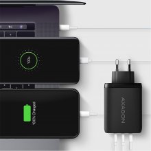 AXAGON ACU-DPQ100 GaN Wall charger, 3x port...