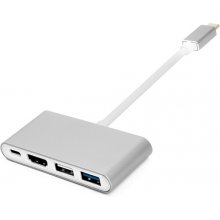 Adapter Type-C (M) - HDMI, 4xUSB 2.0/3.0...