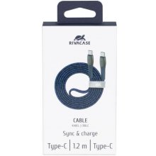 RIVACASE CABLE USB-C TO USB-C 1.2M/BLUE...