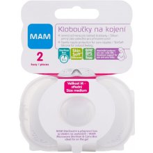 MAM Nipple Shields 2pc - M Breast Pads for...