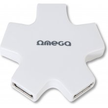 Omega USB 2.0 hub 4-port, valge (OUH24SW)