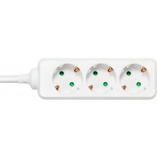 Deltaco Earthed power strip 3x CEE 7/3, 1x...