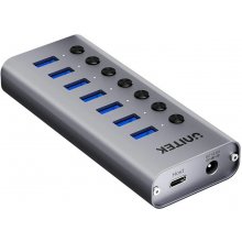 UNITEK USB-A 3.0 5 Gbps hub with 7-in-1...