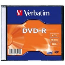 Диски Verbatim 43547 DVD-R Verbatim slim jew