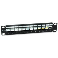 Equip Patchpanel 12x Cat6A 10" FTP 1HE...