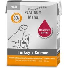 PLATINUM Menu - Dog - Turkey & Salmon - 185g