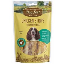 Dog Fest Chicken Strips on Chewy Stick For...