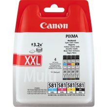 Canon Patrone CLI-581XXL 4er-Pack black +...
