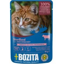 BOZITA Indoor & Sterilised Beef in Jelly...