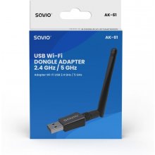 Savio USB Wi-Fi adapter AK-61 wireless 433...