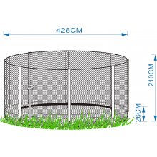 Home4you In-ground trampoline with enclosure...