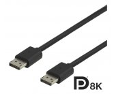 Deltaco 8k DisplayPort cable, DP 1.4...