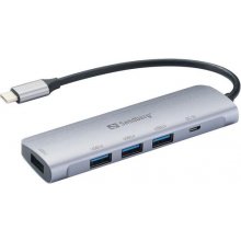 Sandberg 336-20 USB-C to 4 x USB 3.0 Hub...