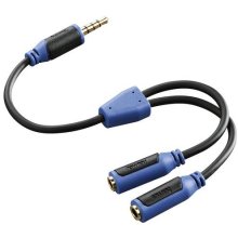 Hama Super Soft audio cable 3.5mm 2 x 3.5mm...