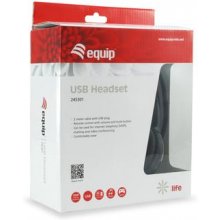 Equip Headset USB 245301 2m Kabel, Mikro...