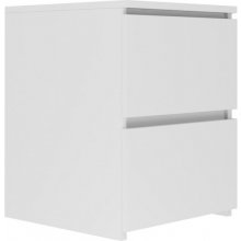 TOP E SHOP W2 bedside table 2 drawers White...